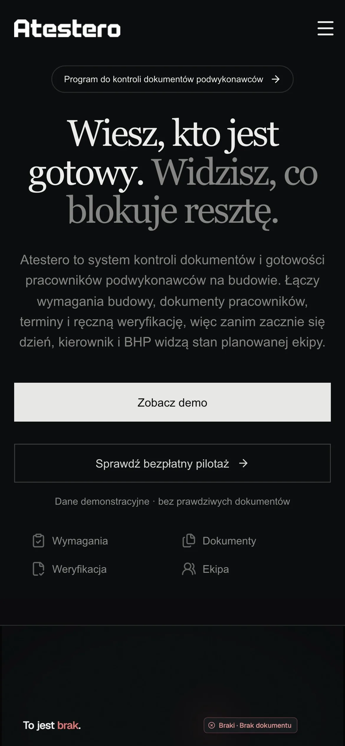 Atestero na telefonie