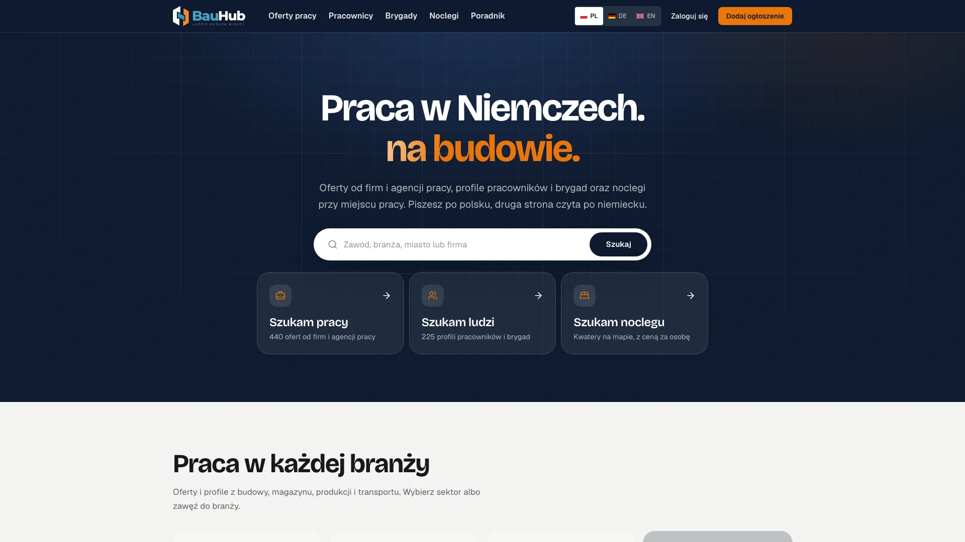 BauHub: aplikacja